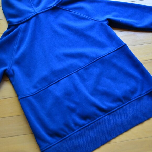 Athleta Hoodie Womens XS Blue Sweatshirt Pocket Side Slits Activewear - Picture 12 of 12